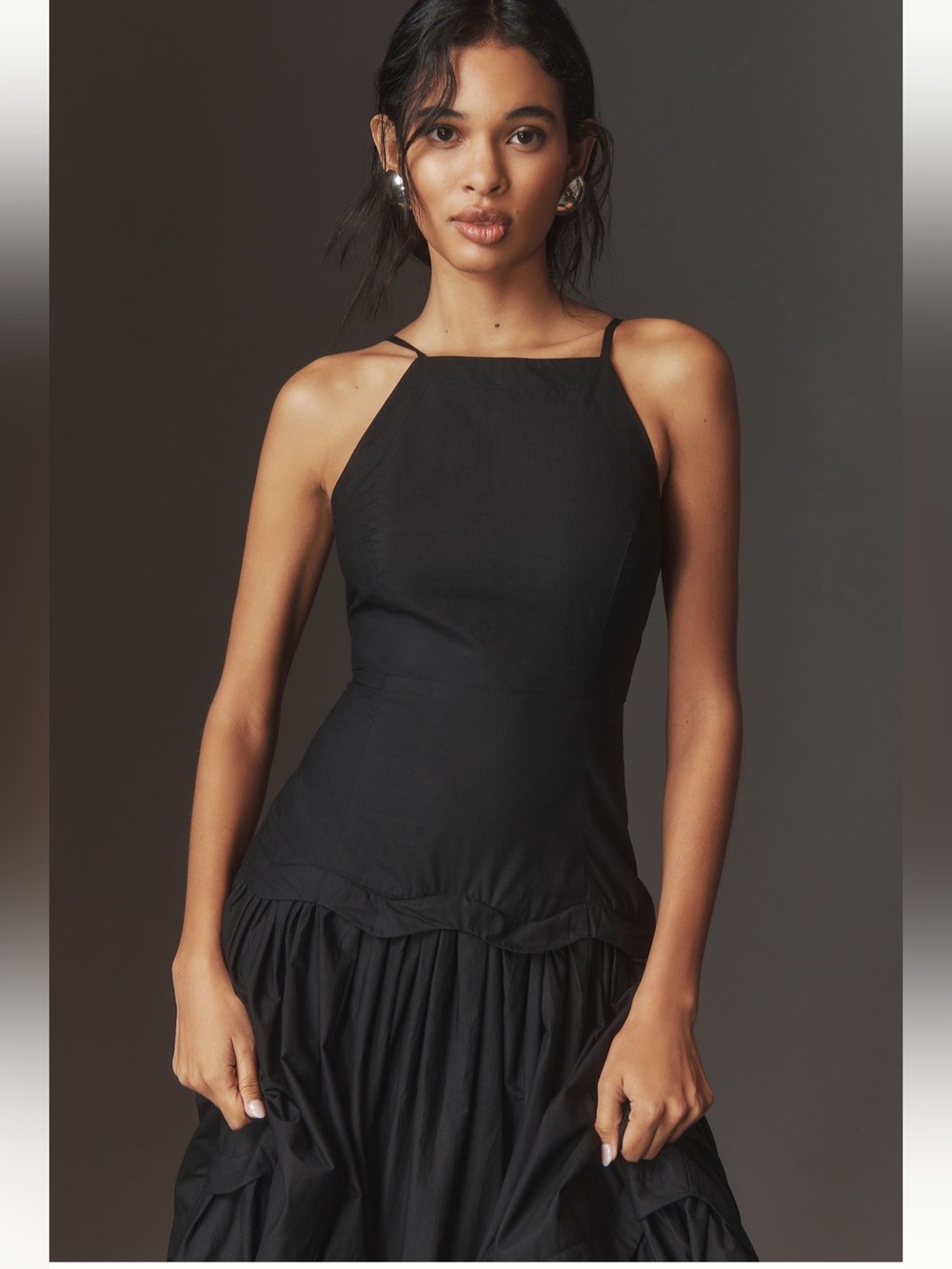 Anthropologie Maeve halter tiered maxi dress 🖤 - Picture 4 of 8